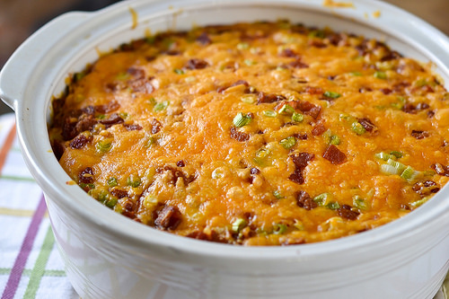 Bacon-Cheddar Corn Pudding-7