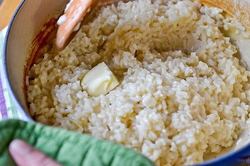 Broccoli-Cheddar Oven Risotto-6