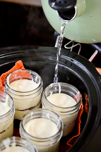 Chocolate Banana Cheesecake in a Jar-8