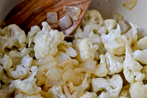 Cauliflower, Onion and Greens Risotto-3