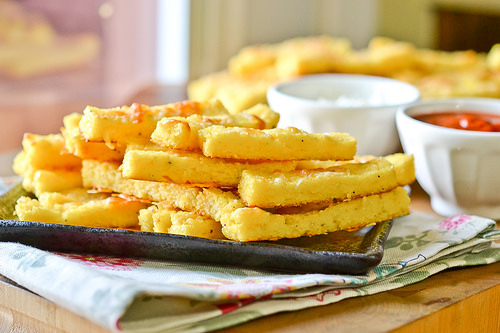 Baked Parmesan Polenta Fries-14
