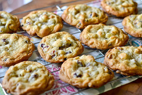 White Chocolate Cranberry Cookies-5
