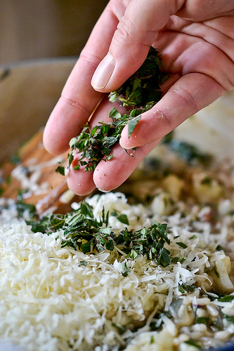 Cauliflower, Onion and Greens Risotto-5