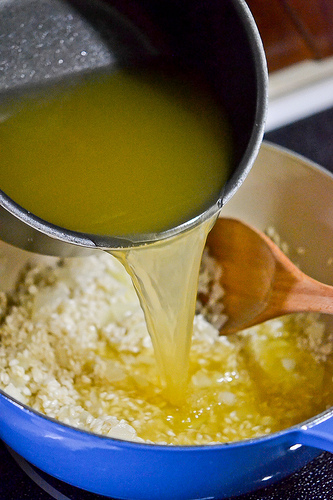 Broccoli-Cheddar Oven Risotto-4