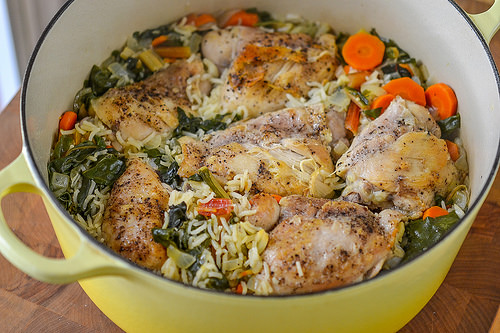 One-Pot Chicken & Rice with Swiss Chard (9 of 13)