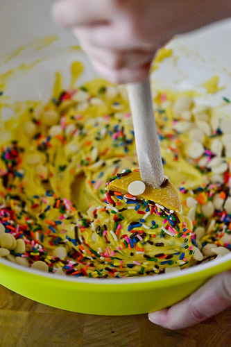 Lemon Cake Batter Blondies-7