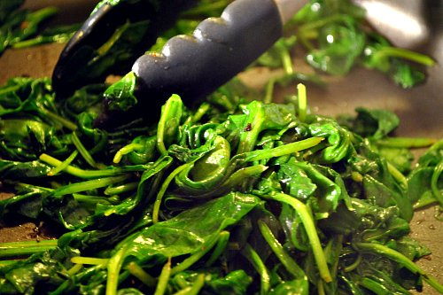 Baked Eggs with Bacon and Spinach