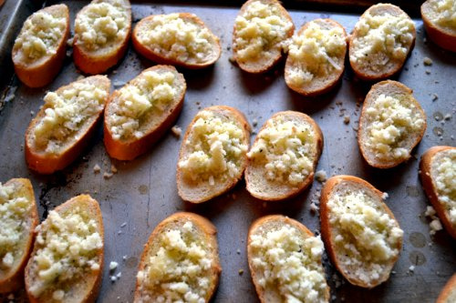 Garlic and Cheese Crostini
