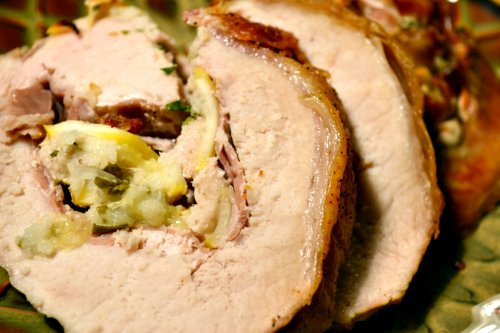 Lemon-Prosciutto Stuffed Pork Roast
