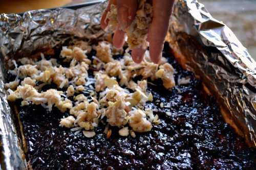 Triple Cherry Streusal Bars