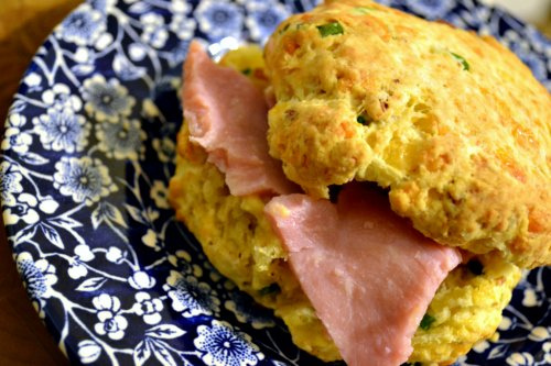 Cheddar, Bacon and Fresh Chive Biscuits