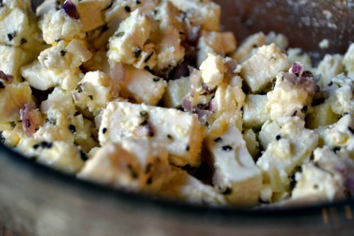 Cherry Tomatoes Stuffed with Marinated Feta