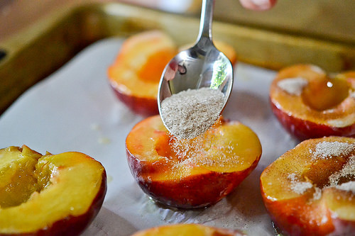 Cheesecake-Stuffed Peaches-7
