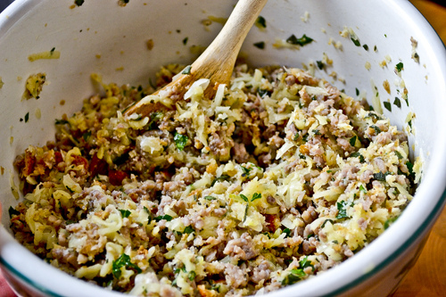 Sausage-Stuffed Red Onions 16