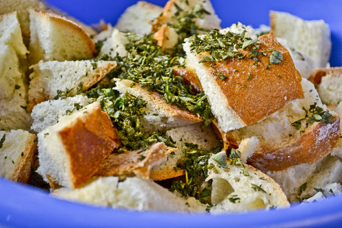 Herb-and-Leek Bread Pudding 12