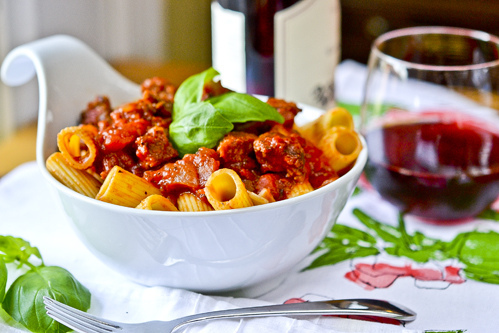 Italian Sausage Ragu with Rigatoni 1