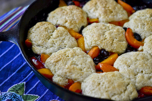 Apricot Blueberry Cobbler 7