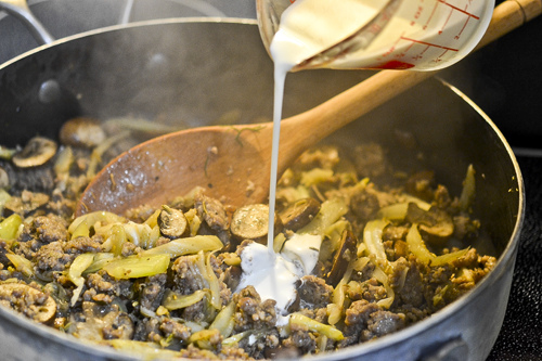 Tortellini with Italian Sausage, Fennel, and Mushroom 12