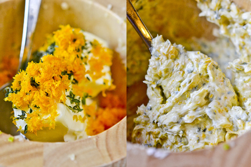 Garlic Butter-Rubbed Roast Chicken with Oranges & Red Onions 20