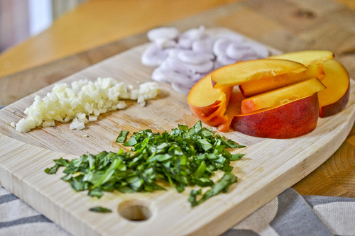 Basil-Peach Chicken 8