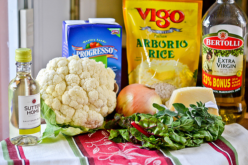 Cauliflower, Onion and Greens Risotto-1