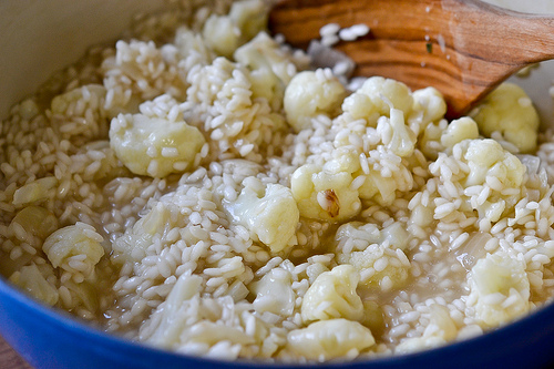 Cauliflower, Onion and Greens Risotto-4