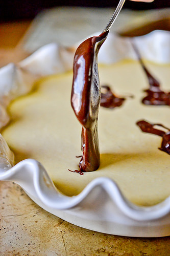Pumpkin-Brownie Swirl Pie-8