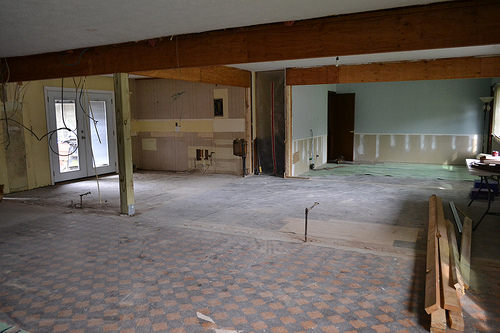 2015 Kitchen & Living Reno: Framing In