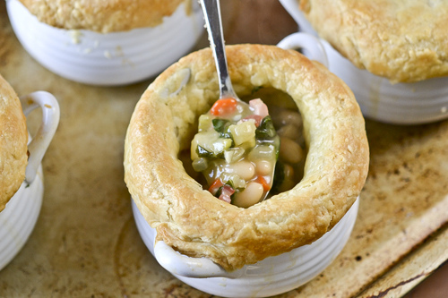 Swiss Chard, White Bean & Pancetta Pot Pies 1