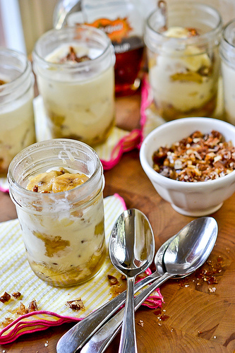 Brown Sugar Banana Parfaits with Maple-Glazed Pecans-13