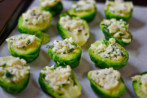 Brussels Sprouts Stuffed with Cheese-5