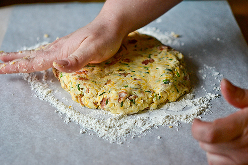 Bacon, Cheddar & Chive Scones-6