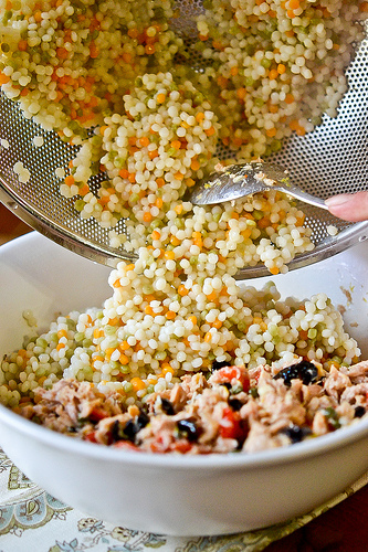 Israeli Couscous Tuna Salad-9