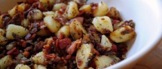 Potatoes with Bacon and Pancetta