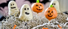 Ghost & Pumpkin Cake Pops