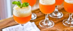 Peach Champagne Cocktails