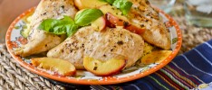 Basil-Peach Chicken