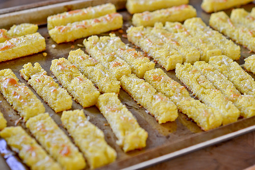 Baked Parmesan Polenta Fries-7
