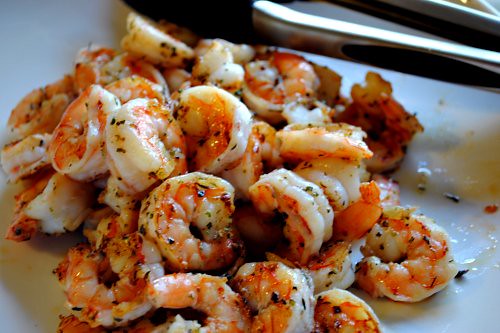 Creamy Orzo with Shrimp