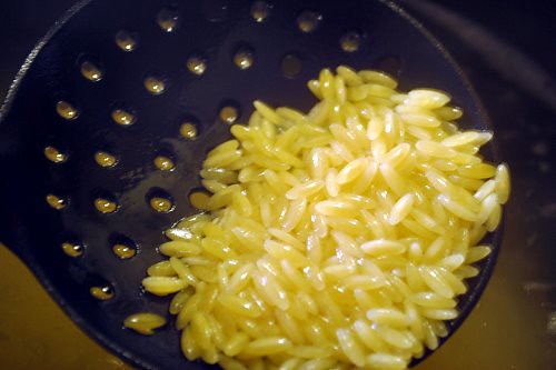 Creamy Orzo with Shrimp