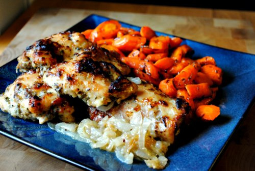 Chicken Masala and Cumin-Roasted Carrots
