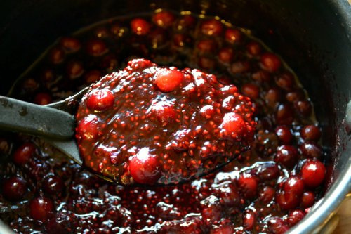 Cranberry Swirl Cheesecake
