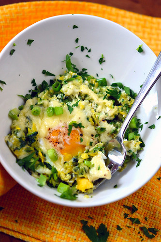 Skillet Eggs with Squash