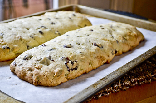 Pistachio, Cranberry & White Chocolate Biscotti