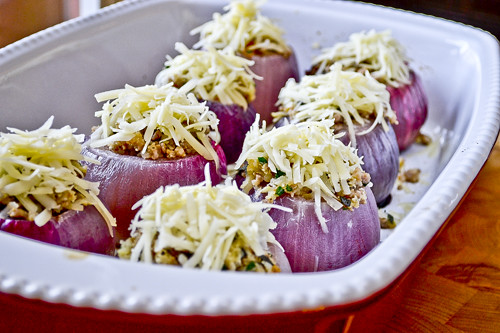 Sausage-Stuffed Red Onions 13