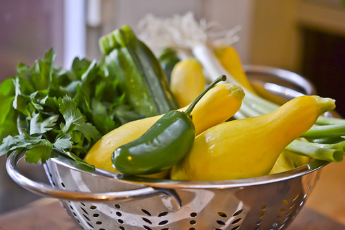 Skillet Eggs with Squash