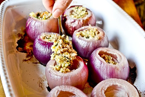 Sausage-Stuffed Red Onions 14