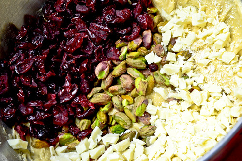 Pistachio, Cranberry & White Chocolate Biscotti