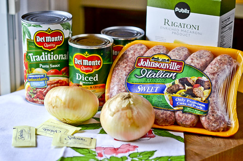 Italian Sausage Ragu with Rigatoni