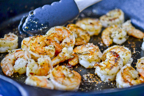 Spaghetti with Pesto & Shrimp 9